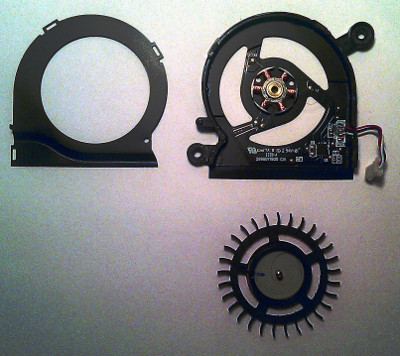 disassembled fan